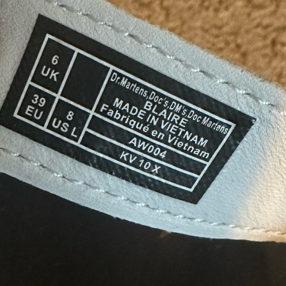 Dr Martens white sandals Blaire AirWair size 39 size 8 womens NIB - Picture 7 of 7